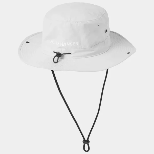 helly hansen grey crew sun hat back