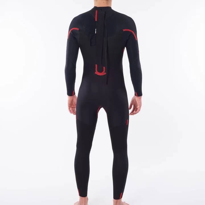 RIP CURL OMEGA 3/2 BACKZIP MENS RED INSIDE