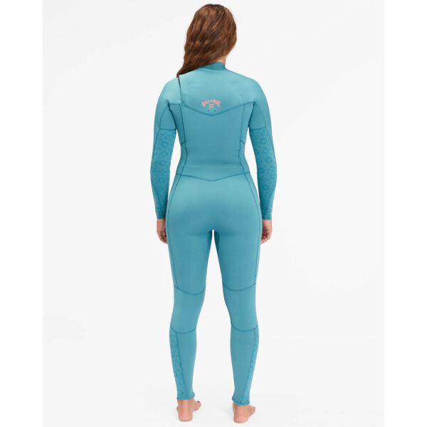Billabong Synergy 4/3mm Womens Chest Zip Wetsuit Marine Back