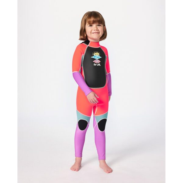 GROMS OMEGA HOT PINK EASY ON/OFF BACK ZIP WETSUIT