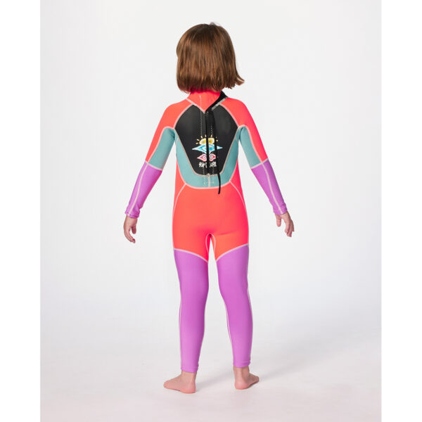 GROMS OMEGA HOT PINK EASY ON/OFF BACK ZIP WETSUIT