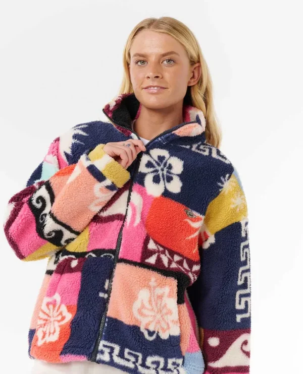 rip curl womens keepsakes polar fleece zip