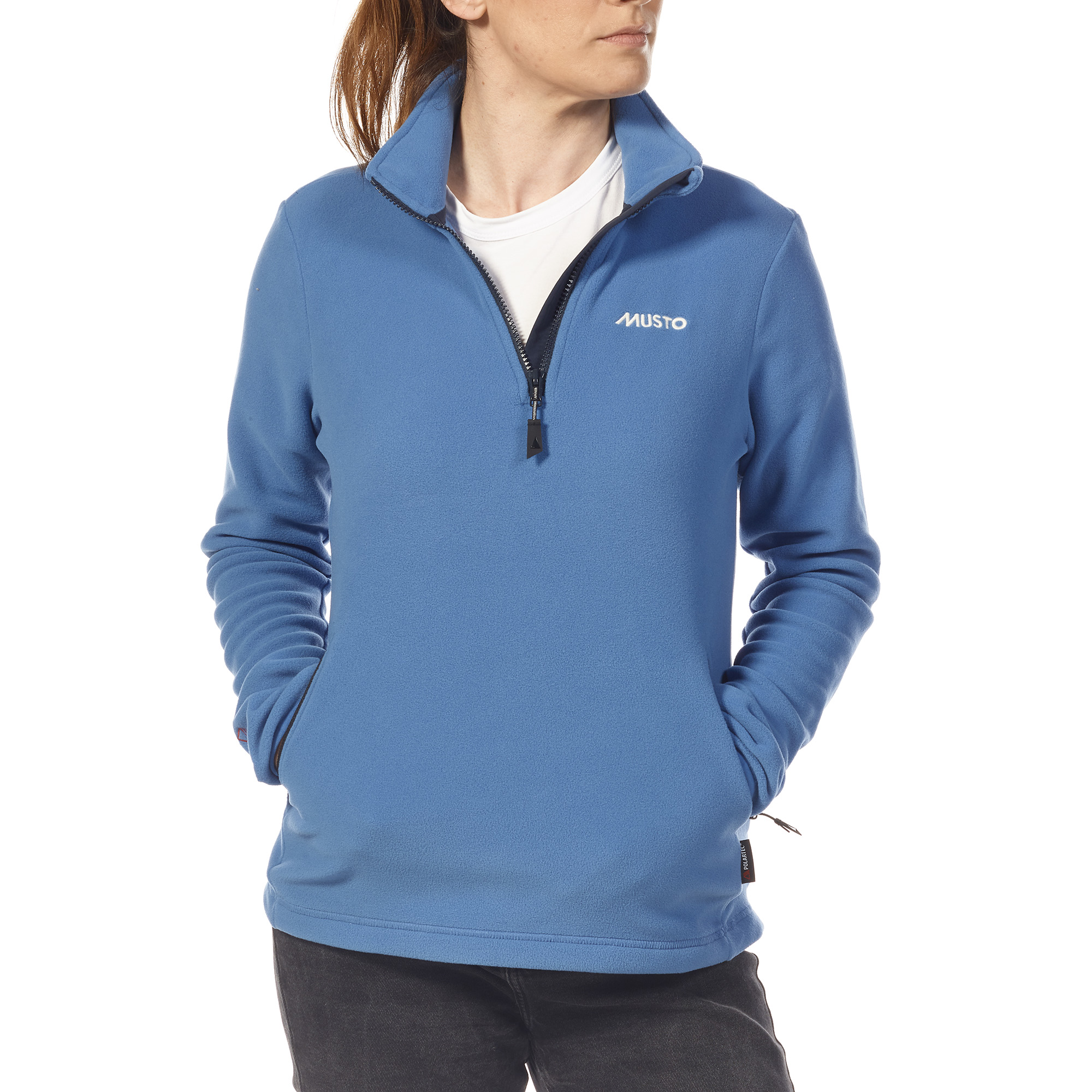 musto light blue womens snug fleece front