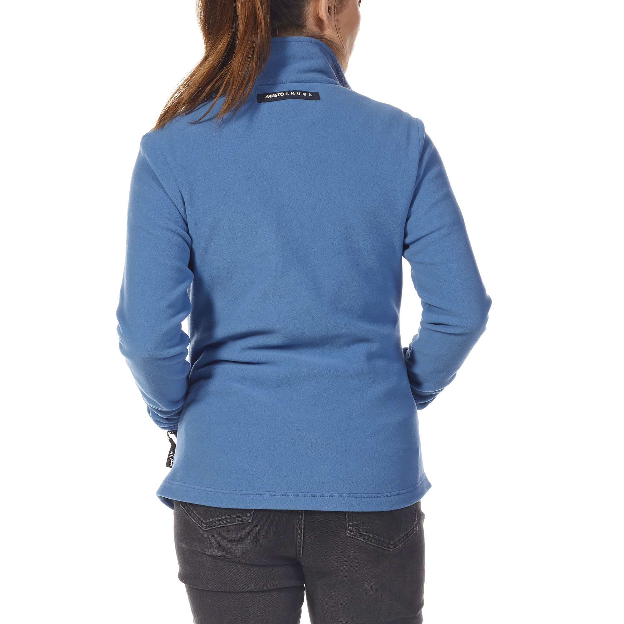 musto light blue womens snug fleece back