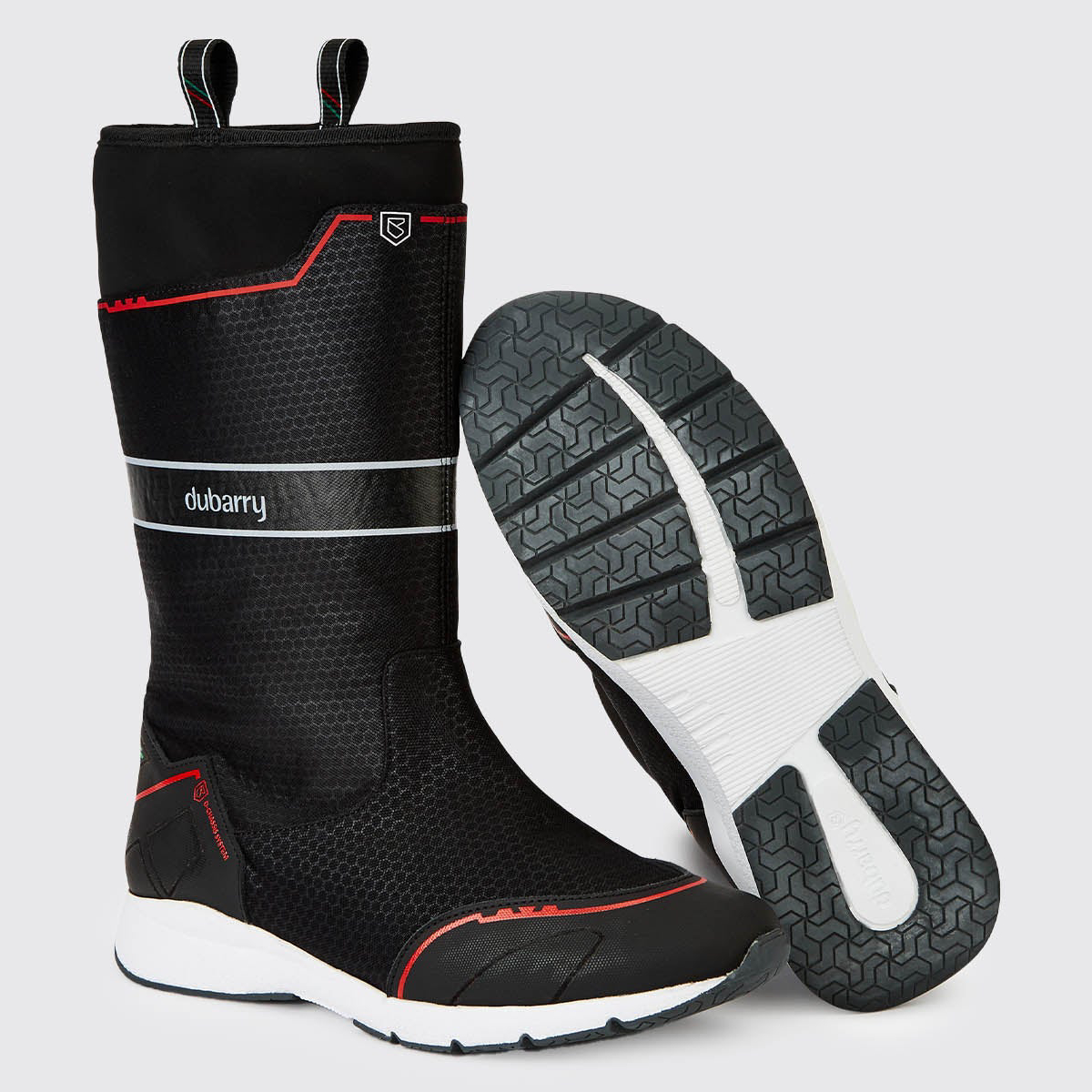 dubarry extra fit sailing boot pair and sole