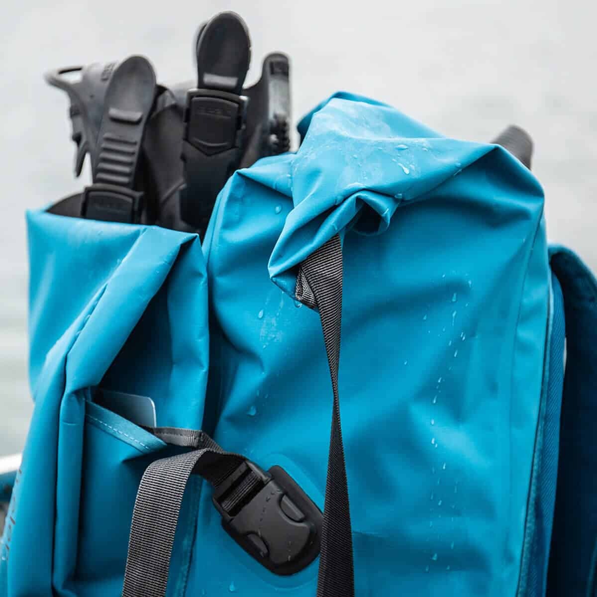 Fourth Element Expedition Drypack Blue Packed With Fins