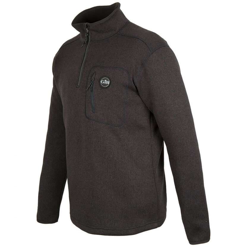Gill Mens Knit Fleece Graphite Profile
