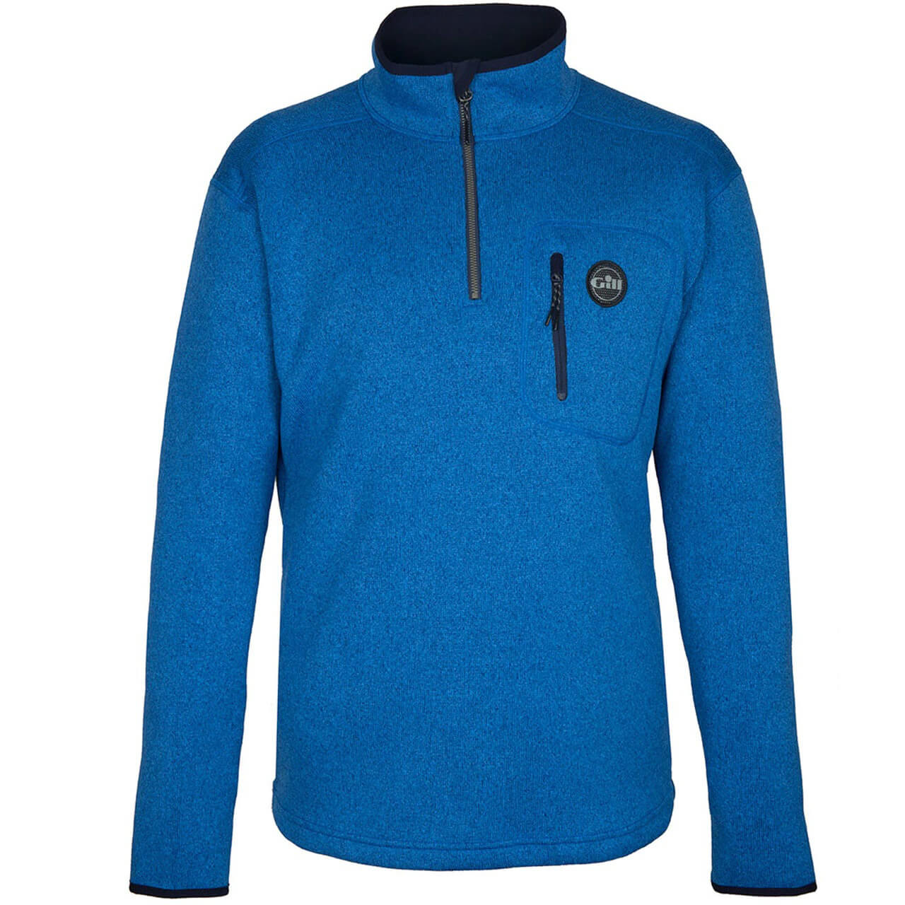 Gill Mens Knit Fleece Blue Front