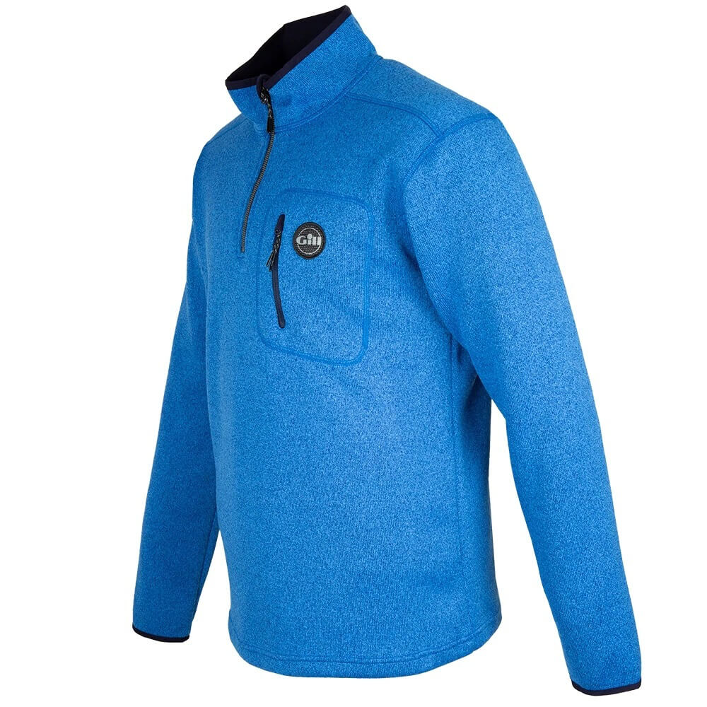Gill Mens Knit Fleece Blue Profile